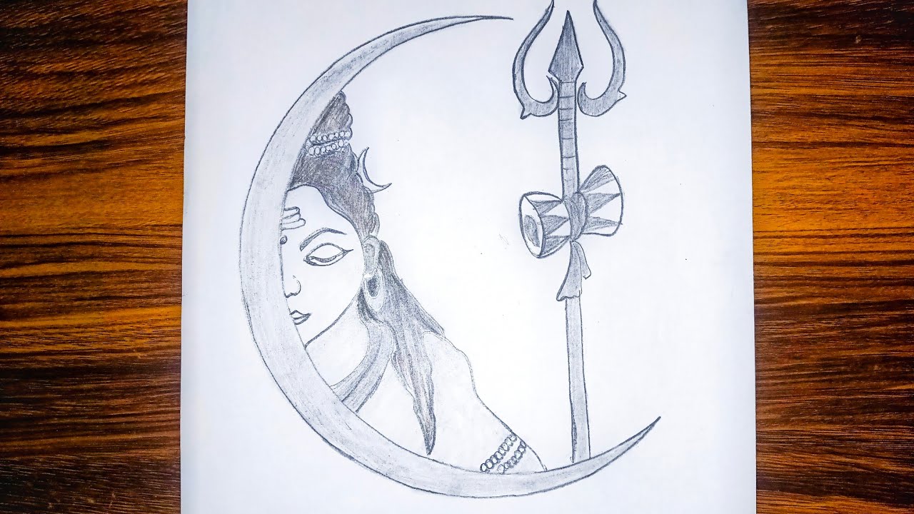 How to Draw Lord Shiva | Easy Drawing of lord Mahadev | step by step ...