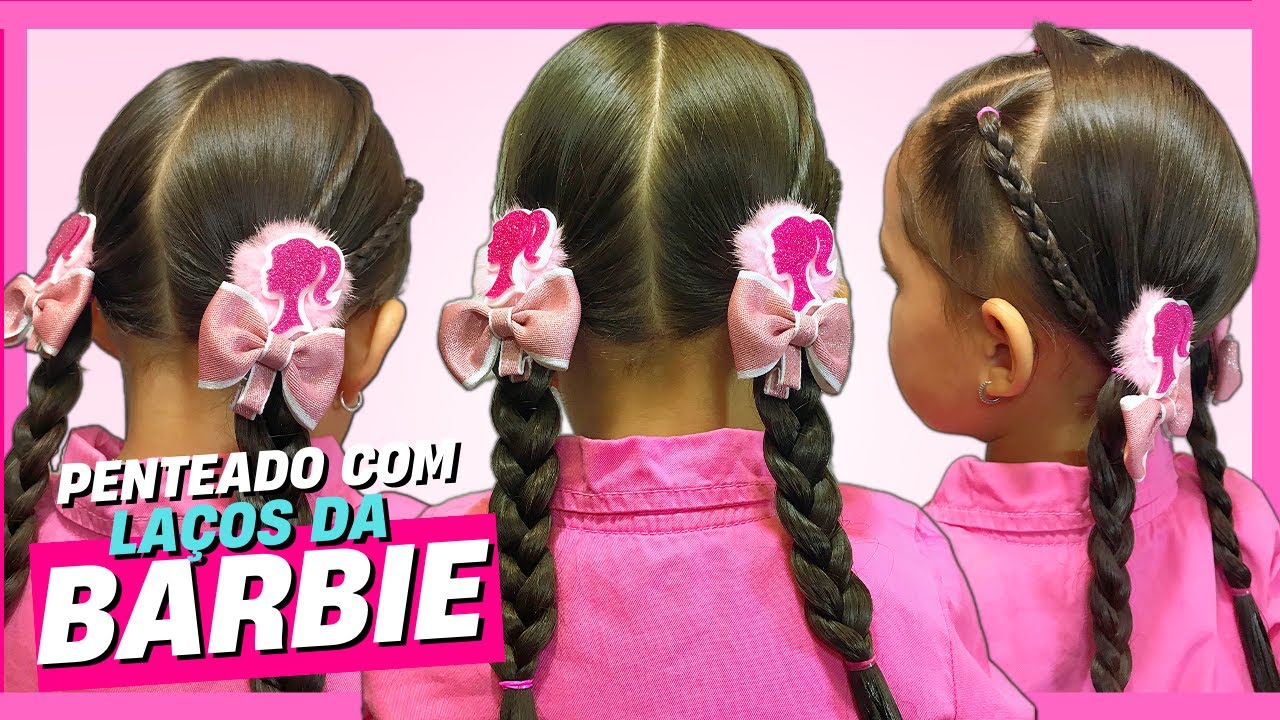 Penteado infantil da barbie