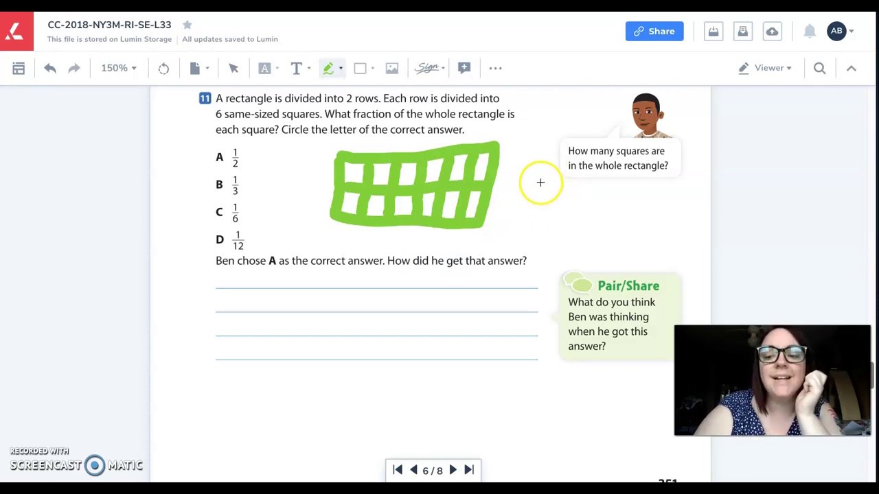 Ready Math Lesson 33 Part 2 - YouTube