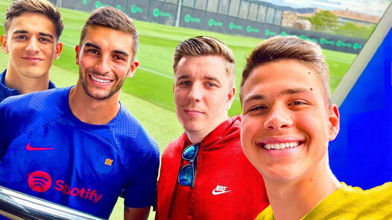 Conocí a los JUGADORES del BARCELONA en la Vida Real!
