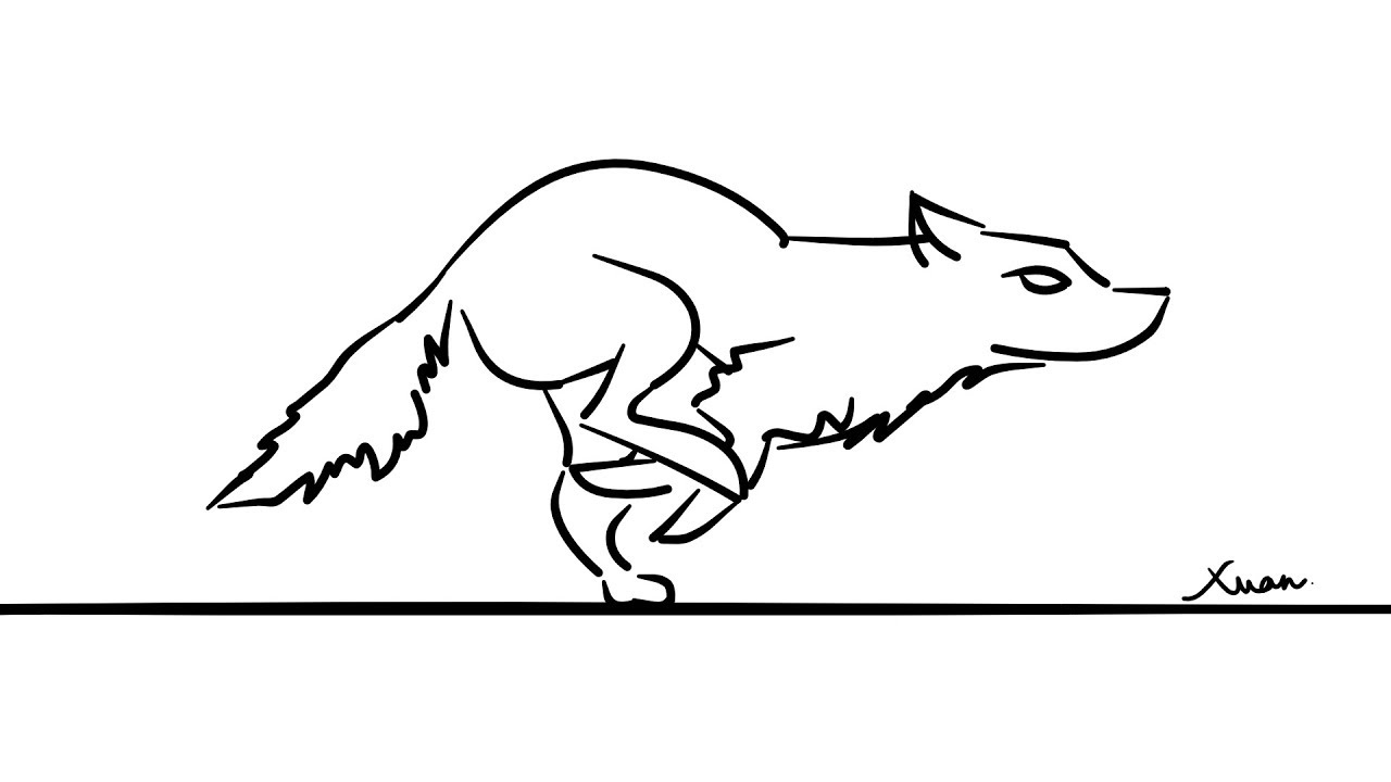 running wolf [simple animation]