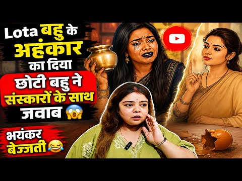 बड़की बहु की अकड़ निकाल दी छोटी बहु ने लाइव में 😱 संस्कारों का जोरदार त*माचा पड़ गया ❓