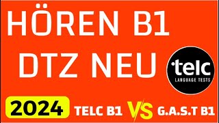 DTZ TELC B1 Hören 2024 _ B1 Test Hörverstehen _ Prüfung B1 _ DTZ GAST