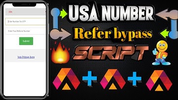 📛 USA Number Refer bypass script | Instant payment | Aadhan app usa number refer bypass script |