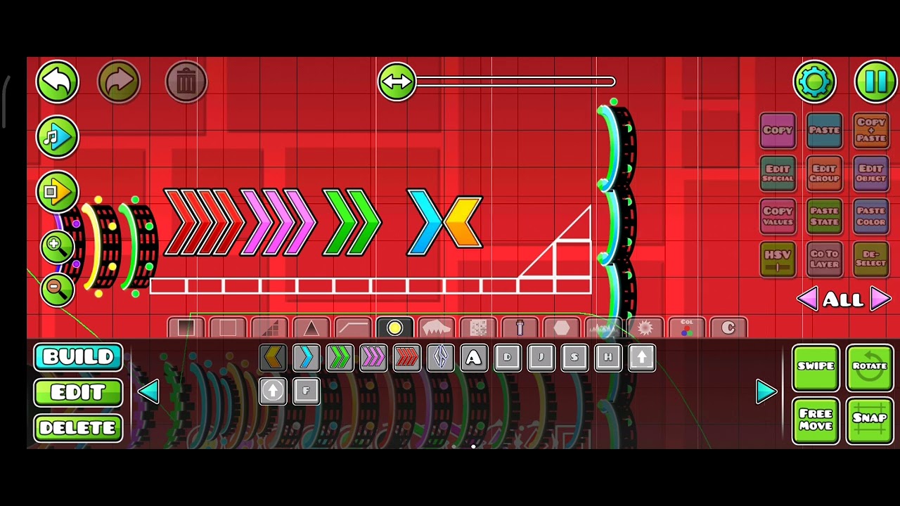 Making a level from the robtop help 2.2 classic [not platformer] guide ...