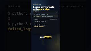 Information Debug any Python variable with one = sign #python #shorts Update