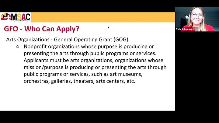 Information Session: Grants for Organizations - Ne...