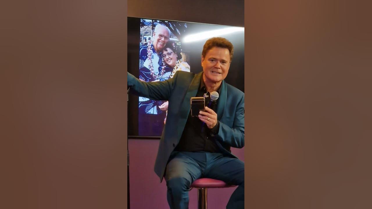Donny Osmond 💜 Tribute to his mother. VIP Preshow. May 11 2024