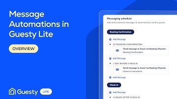 Message Automations in Guesty Lite