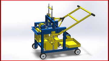 CONCRETE BLOCK MACHINE DESIGN VERSION TWO (ASSEMBLY ANIMATION VIDEO)