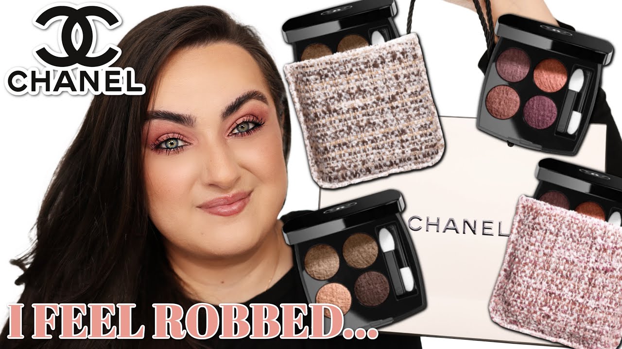 CHANEL TWEED EYESHADOW PALETTES REVIEW! I BOUGHT THESE SO YOU DON'T HAVE TO  😬 