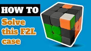 Solve this advanced F2L case rotationless in 7 moves!