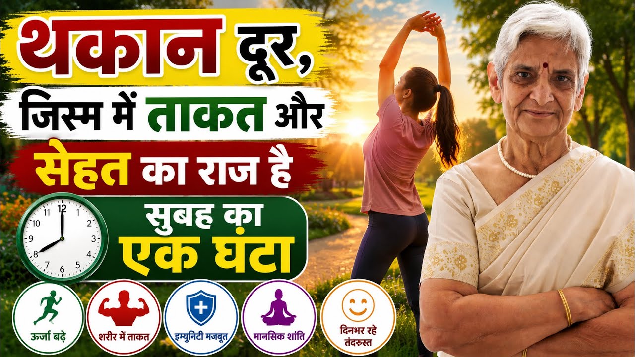 One hour of this morning routine will give energy,immunity,strength, good health and mental peace