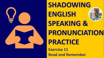 Shadowing English Speaking Practice: #11 | How to Read and Remember