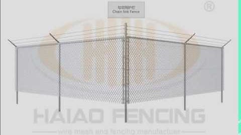 Chain Link Fence 3D Animation