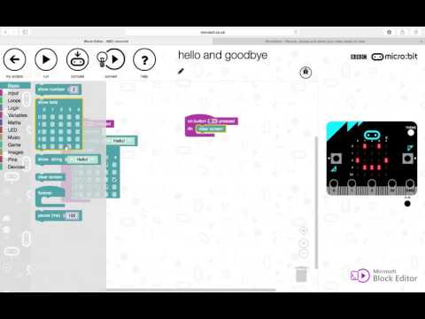 Hello & Goodbye Micro:Bit