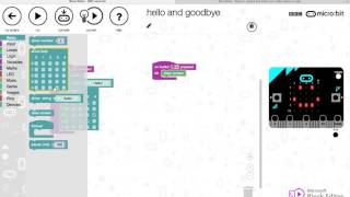 Hello & Goodbye Micro:Bit