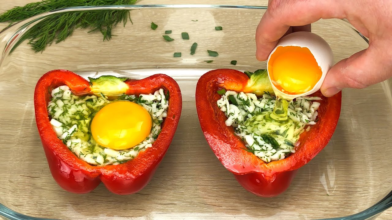 ⁣Hast du Paprika? Bereiten Sie dieses köstliche Frühstück dringend vor! Frühstücksrezept #58