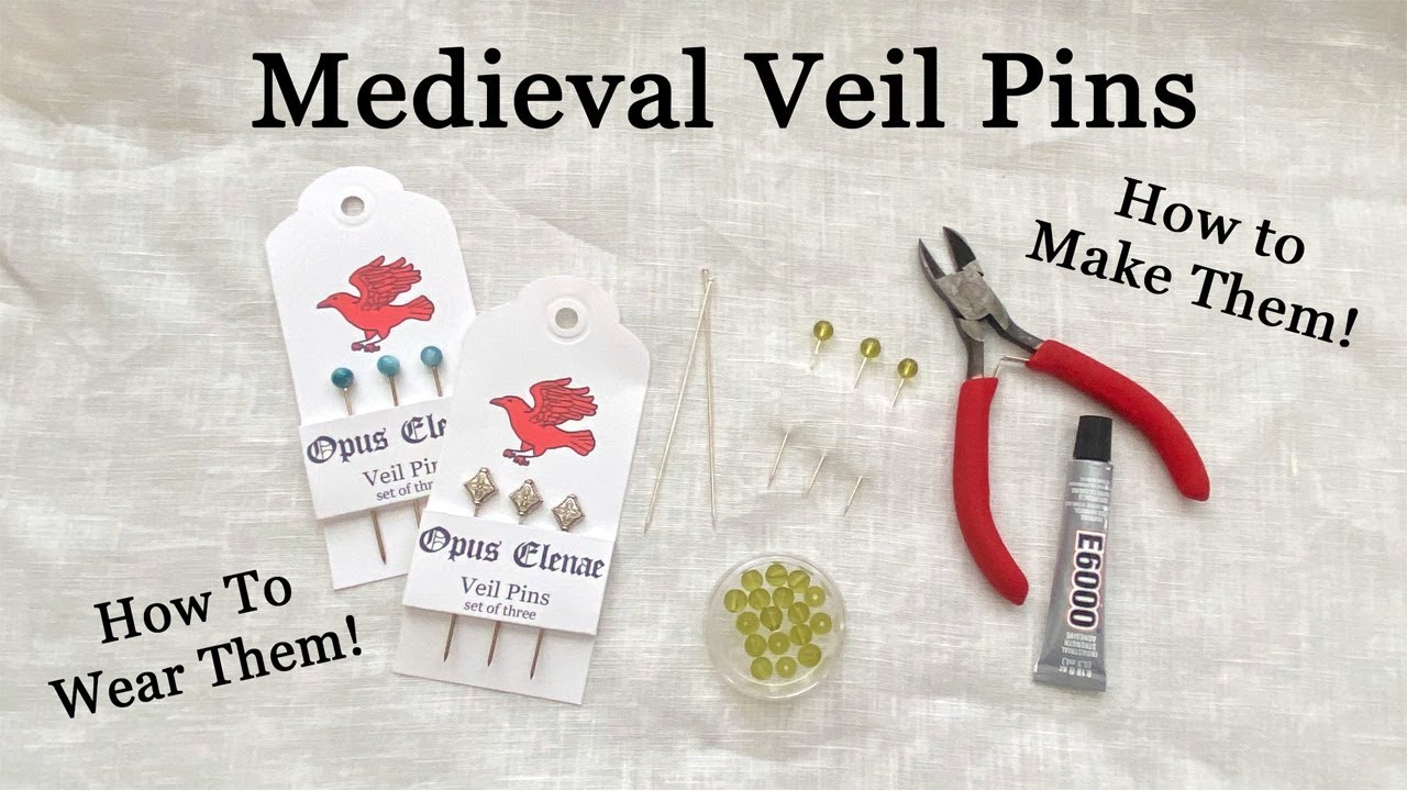 Я сделала средневековые булавки для вуали || Мастер-класс по изготовлению вуали [CC]
