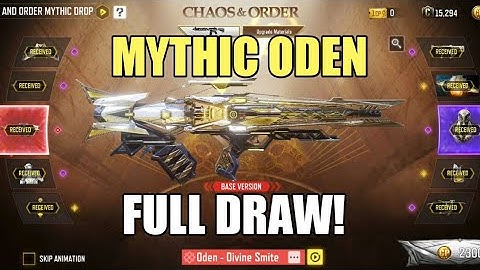 *NEW* Mythic ODEN DIVINE SMITE Full Lucky Draw CODM | Chaos & Order Mythic Drop in COD Mobile 😍