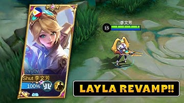 REVAMP LAYLA GAMEPLAY & BEST BUILD 2023 | Mlbb