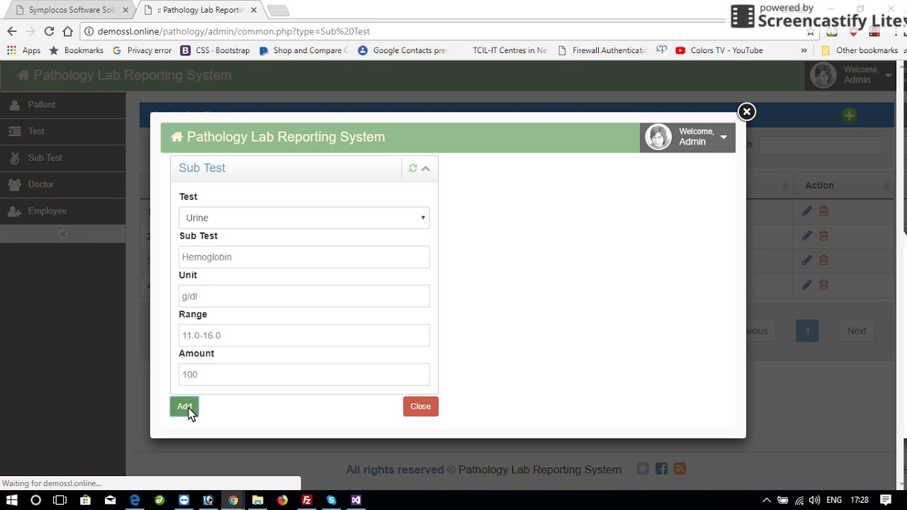 Pathology Lab Reporting System