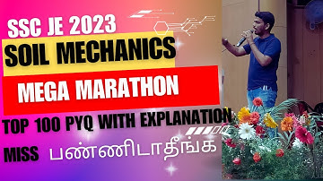 FULL SOIL MECHANICS IN ONESHOT -LAST MINUTE MEGA MARATHO REVISION  - SSC JE 2023 -RRB JE -TNPSC AE