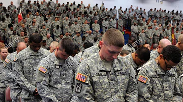 United States Soldiers sing days of elijah...