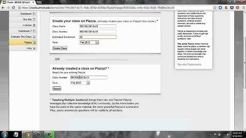 How to Create a Class in Piazza