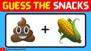 🎂 Guess The Snack By Emoji 🍩 🍰 🍫| Snacks | Emoji #quiz