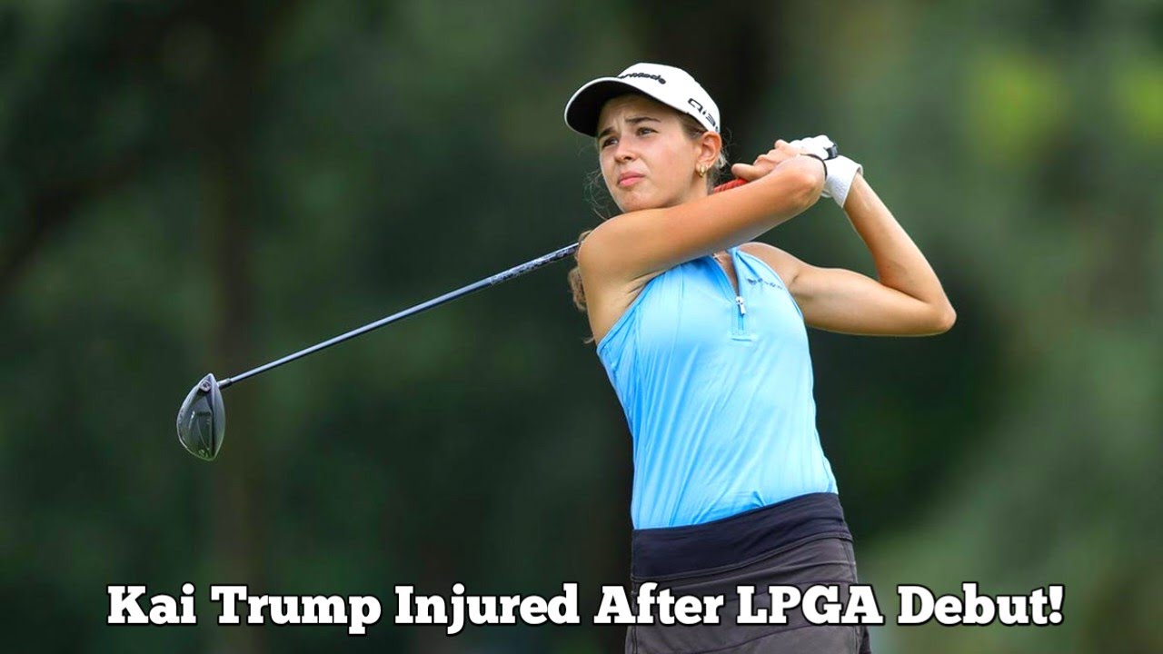Trump's teenage granddaughter sustains injury after her pro golf debut.