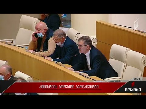 ამნისტიის პროექტი პარლამენტში