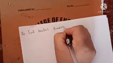 example on backward difference operator