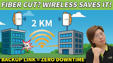 Fiber Optic + Wireless Failover Link | Wi-Fi 6 PtP Bridge Backup