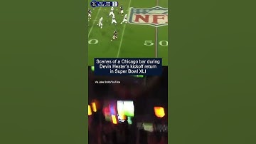 Thumbnail of A Chicago Bar during Devin Hester's Super Bowl Return 🔥 #shorts #chicagobears #nfl #football