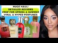 Middle eastern spring  summer fragrances haul viral hyped  new perfumes review  rating