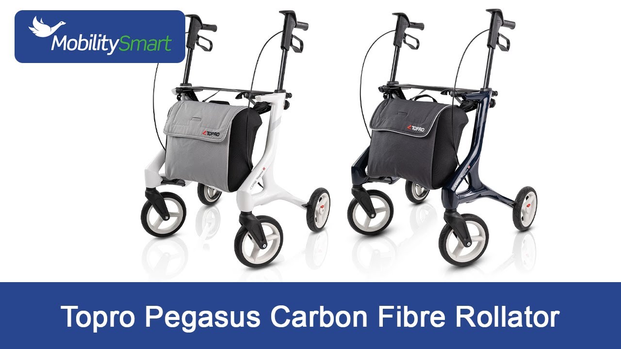 Topro Pegasus Carbon Fibre Rollator - High Level of Quality & Comfort