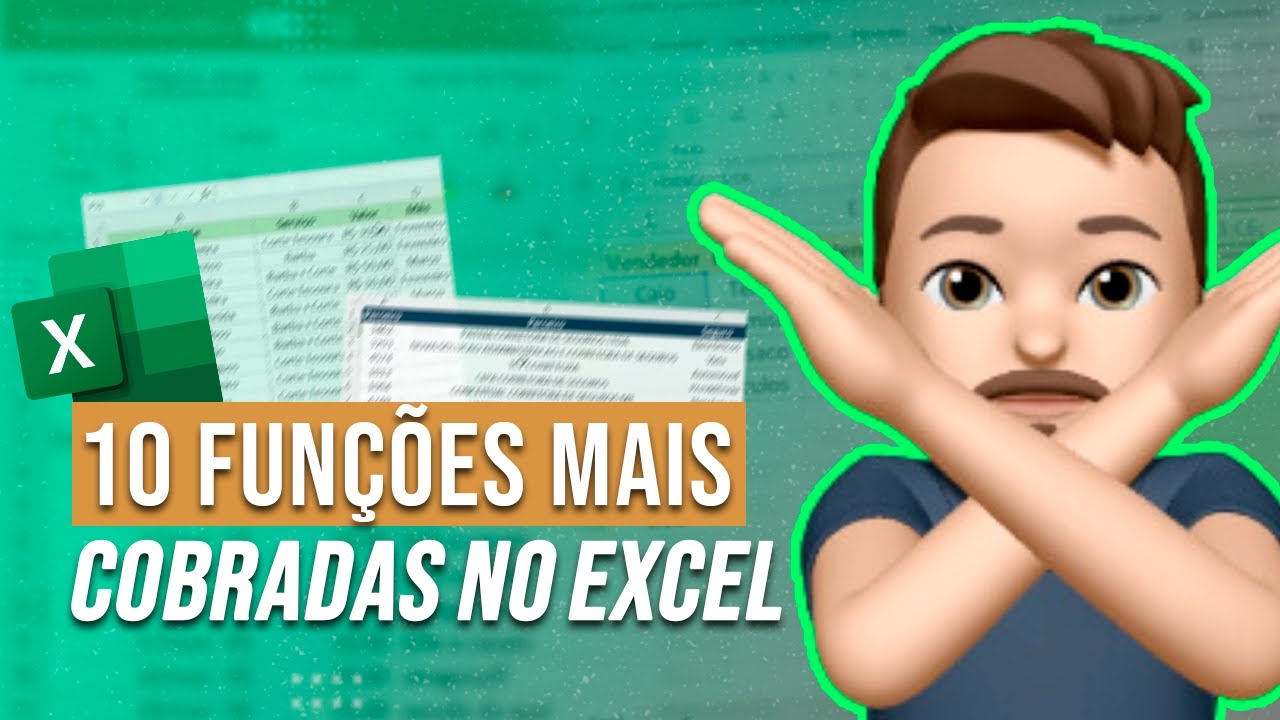 10 funções mais cobradas no Excel | Exemplos Práticos - YouTube