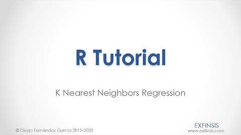R Tutorial. K Nearest Neighbors Regression
