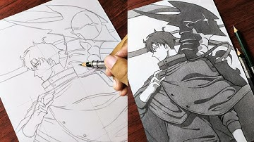 How to Draw "Sung Jin Woo With Igris" [Solo Leveling] | Anime Drawing Step by Step(Tutorial)