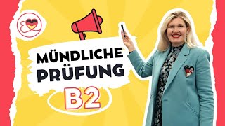 Mündliche Prüfung telc Deutsch B2 mit Elena Wermuth, Präsentation, Diskussion, Problemlösung