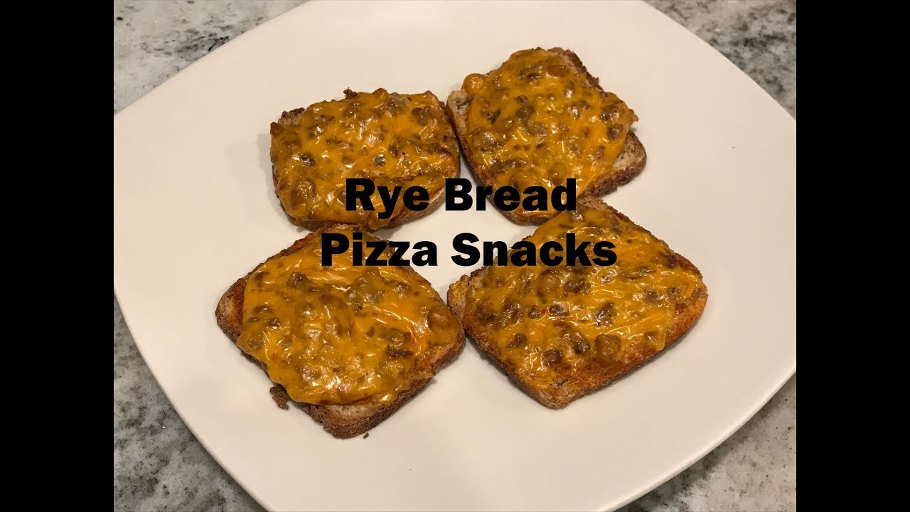 Childhood Recipes Rye Bread Pizza Snacks YouTube