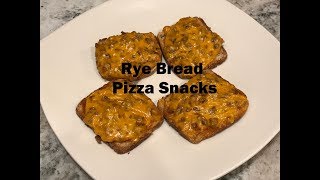 Childhood Recipes - Rye Bread Pizza Snacks