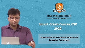 UPSC Prelims 2020 | Smart Crash Course | Science and Technology L8 | Mobile and Computer Technology