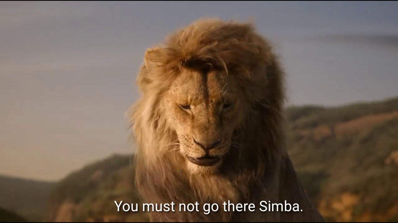 The Lion King (2019): The morning lesson. Simba and Mufasa