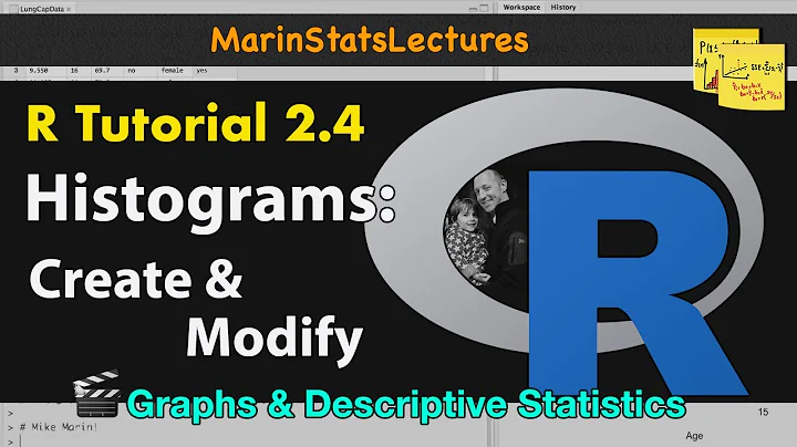 Histograms in R | R Tutorial 2.4 | MarinStatsLectures