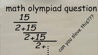 U S Math Olympiad Question  Nice and Tricky