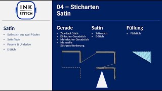 Grundlagen 04 Sticharten - Satin 1