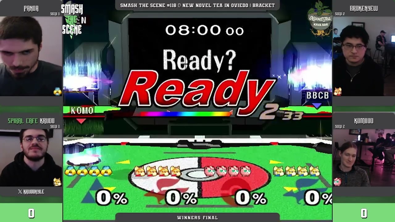 Krudo & Panda vs Komodo & brokenyew - STS 118 WF - Smash Melee SSBM