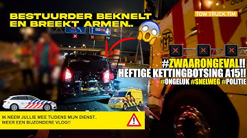 🚨#A15 Driver taken away during serious accident.. #CHAINCOLLISION 🚨